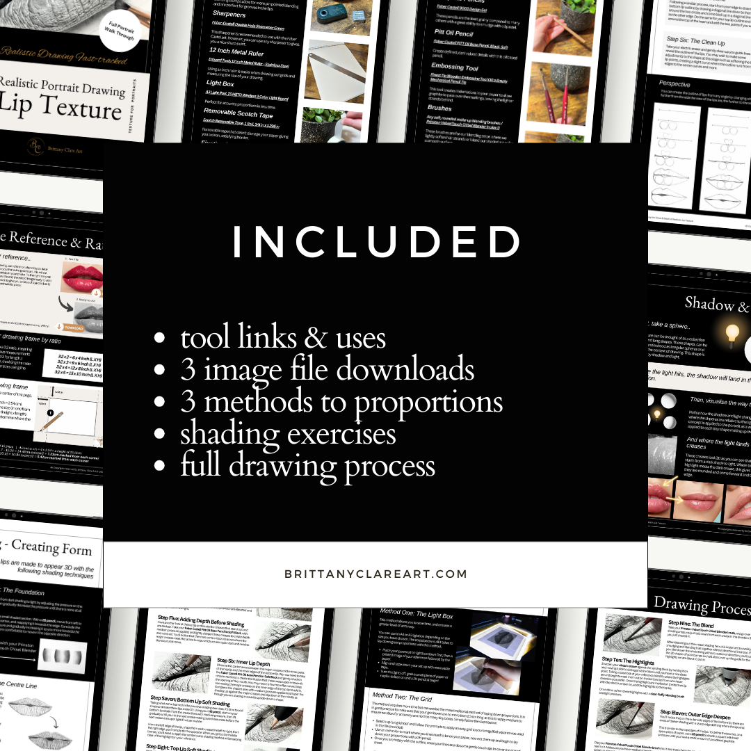 What this easy drawing tutorial includes to help you learn how to draw realistic portraits.